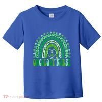 Oncology Nurse Rainbow Leopard St Patricks Day Nurse Great Gift Toddler T-Shirt thumb 0