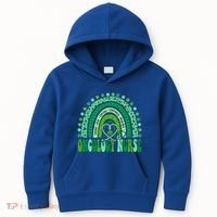 Oncology Nurse Rainbow Leopard St Patricks Day Nurse Great Gift Kids Hoodie thumb 0