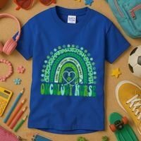 Oncology Nurse Rainbow Leopard St Patricks Day Nurse Great Gift Kids T-Shirt thumb 3
