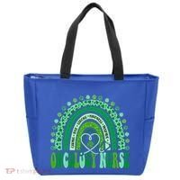 Oncology Nurse Rainbow Leopard St Patricks Day Nurse Great Gift Tote Bag thumb 0