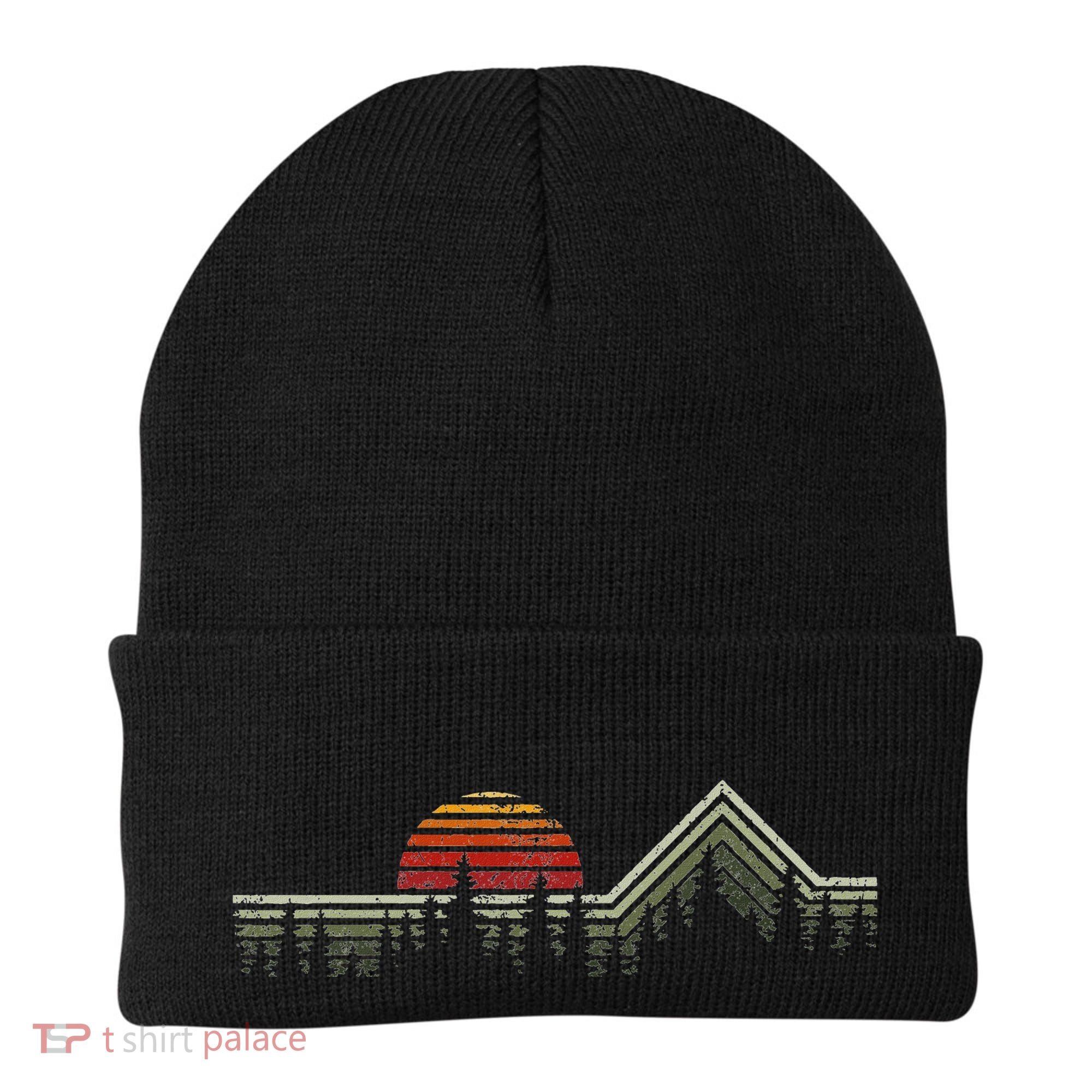 Outdoors Nature Retro Forrest Hiking Beanie