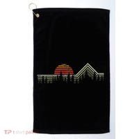 Outdoors Nature Retro Forrest Hiking Golf Towel thumb 0