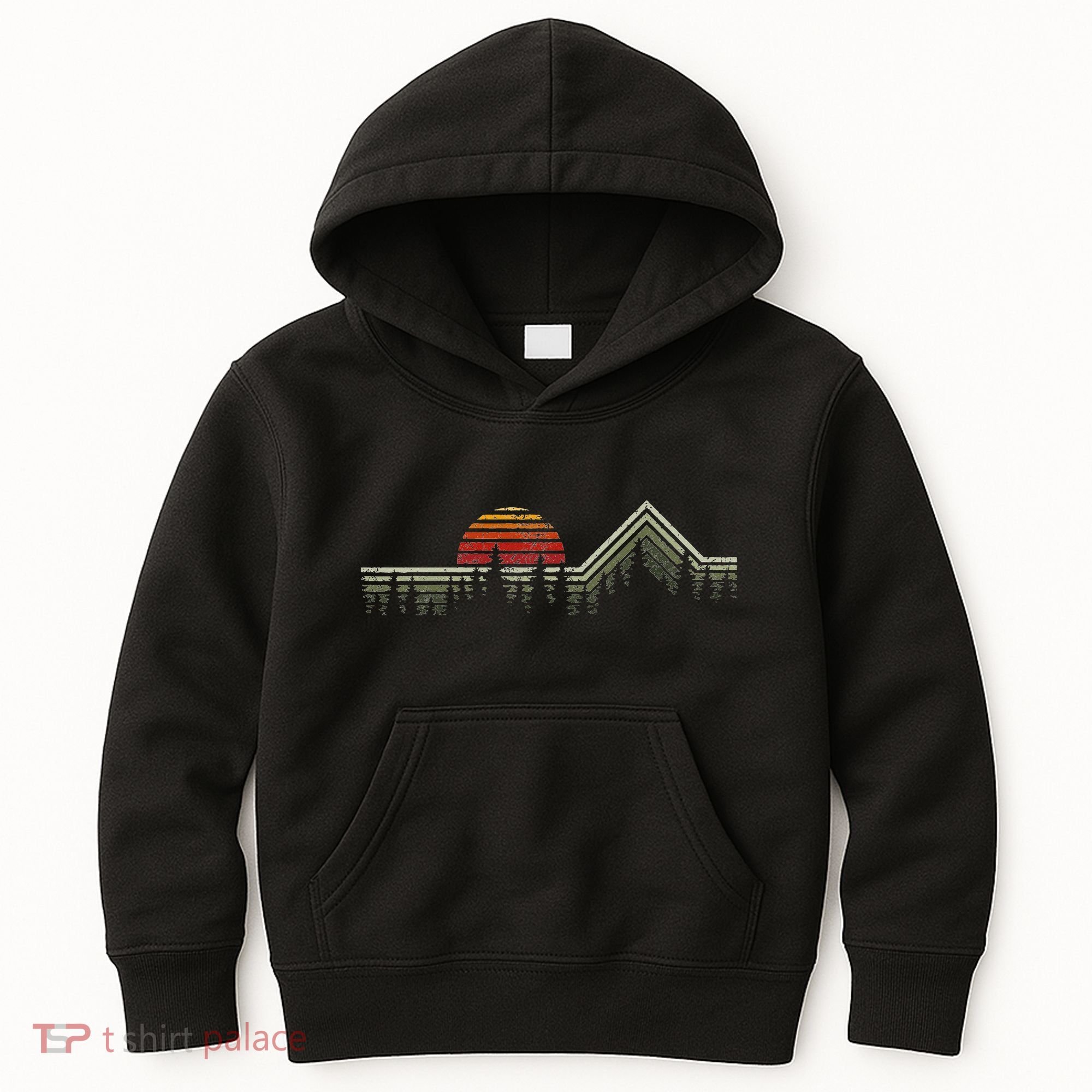 Outdoors Nature Retro Forrest Hiking Kids Hoodie