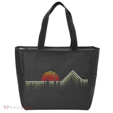Outdoors Nature Retro Forrest Hiking Tote Bag