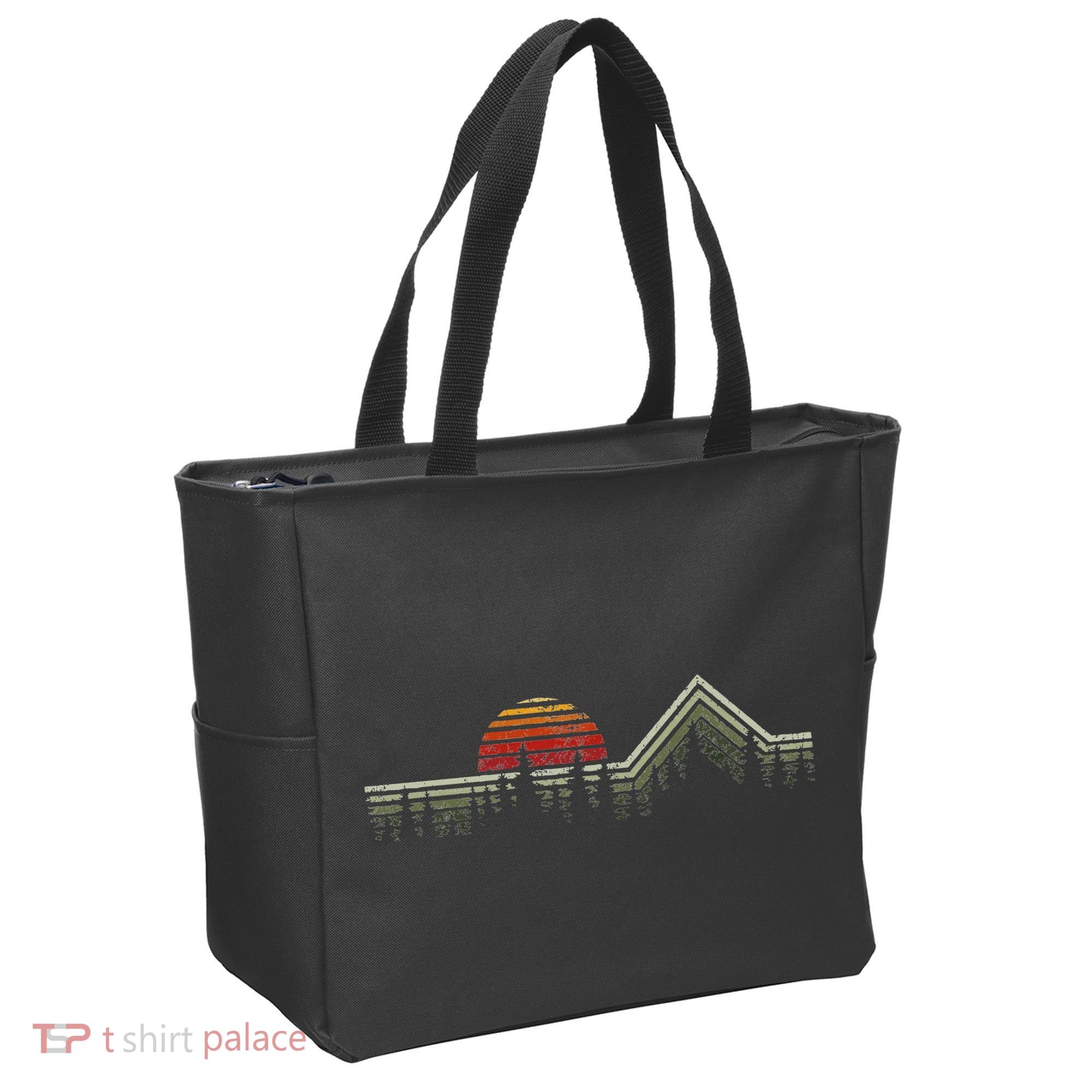 Outdoors Nature Retro Forrest Hiking Tote Bag