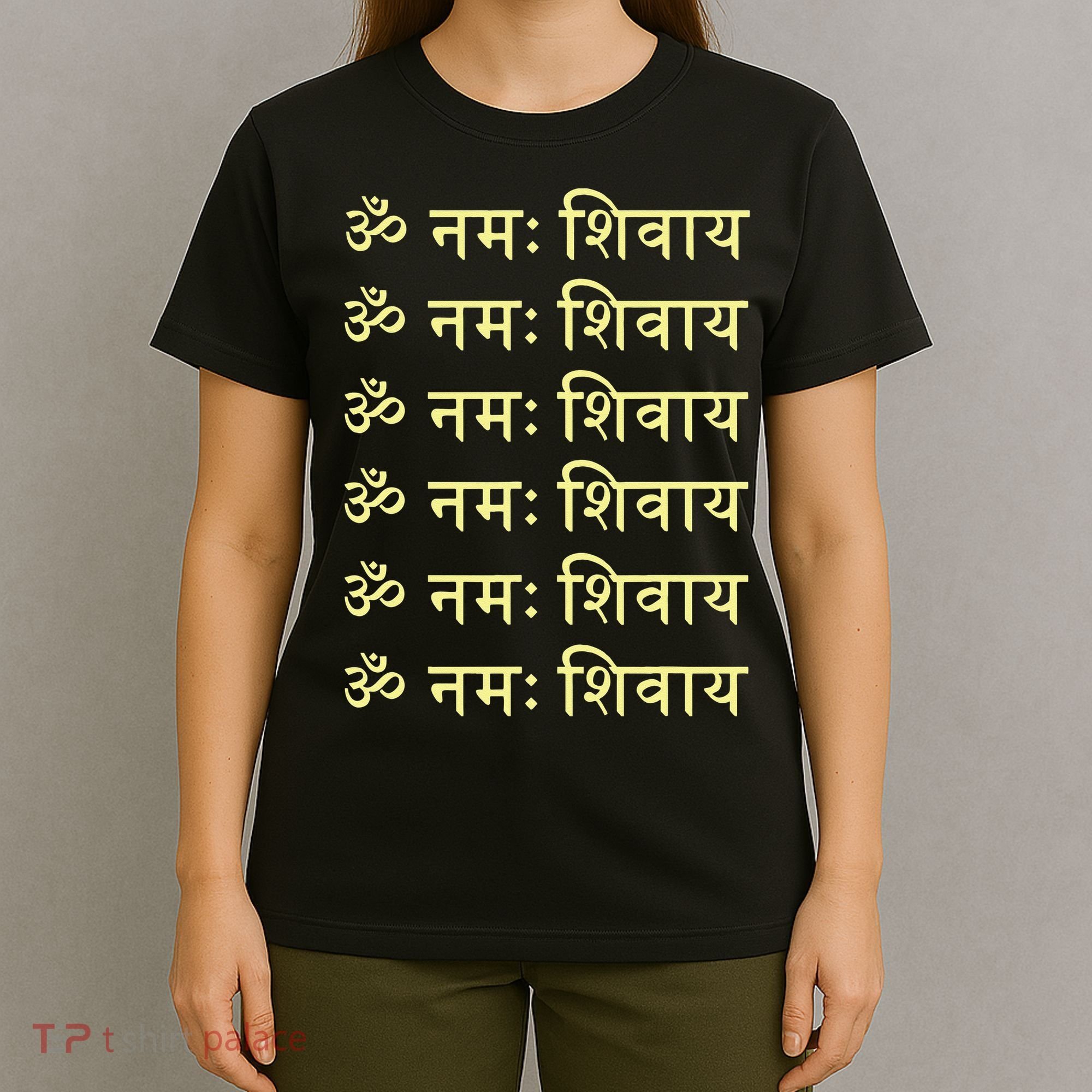 Om Namah Shivaya Hindi Sanskrit Mantra Aum Namo Shiv Mahadev T-Shirt