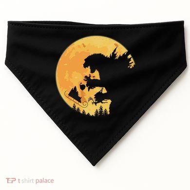 Oh No Santa Christmas Dinosaur USA-Made Doggie Bandana