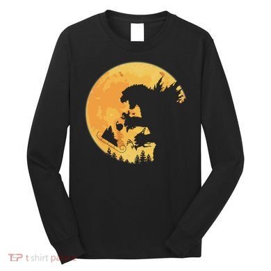 Oh No Santa Christmas Dinosaur Long Sleeve Shirt