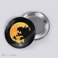 Oh No Santa Christmas Dinosaur Button thumb 0