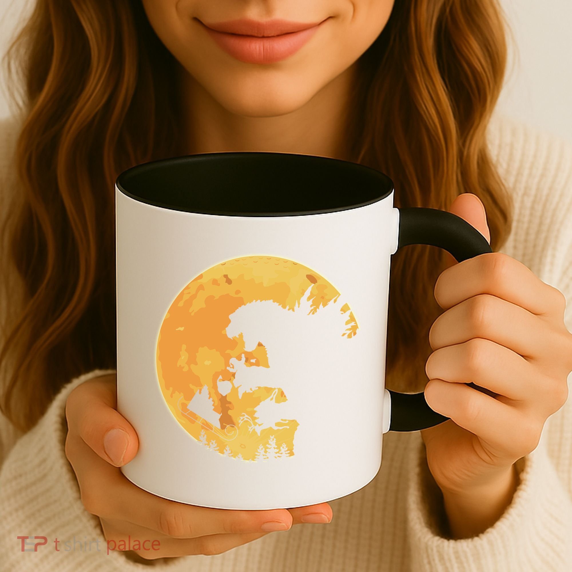 Oh No Santa Christmas Dinosaur Coffee Mug