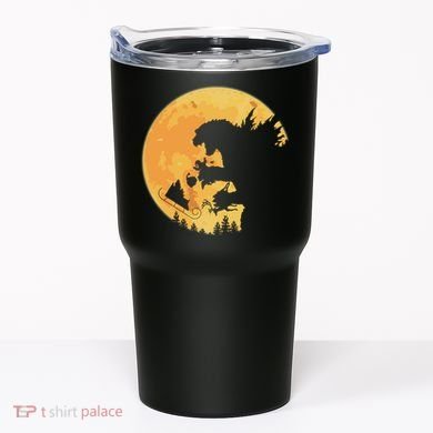 Oh No Santa Christmas Dinosaur Tumbler