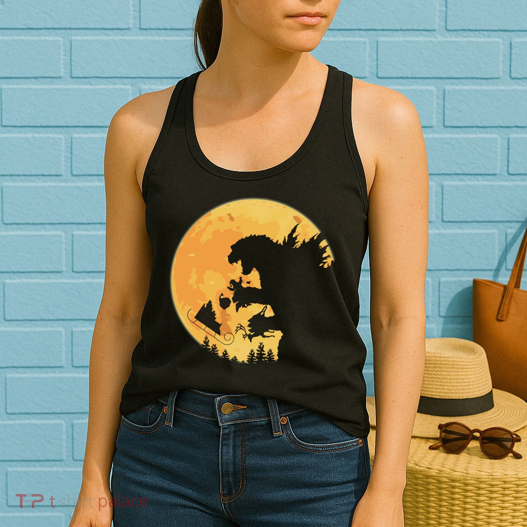 Oh No Santa Christmas Dinosaur Women's Tank Top