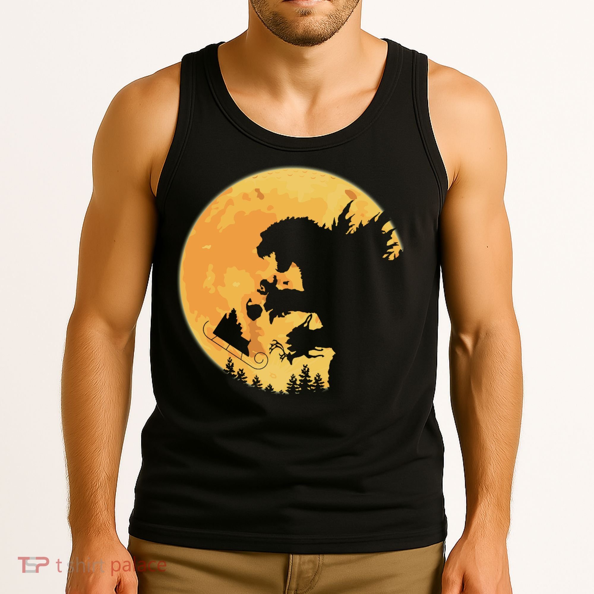 Oh No Santa Christmas Dinosaur Tank Top