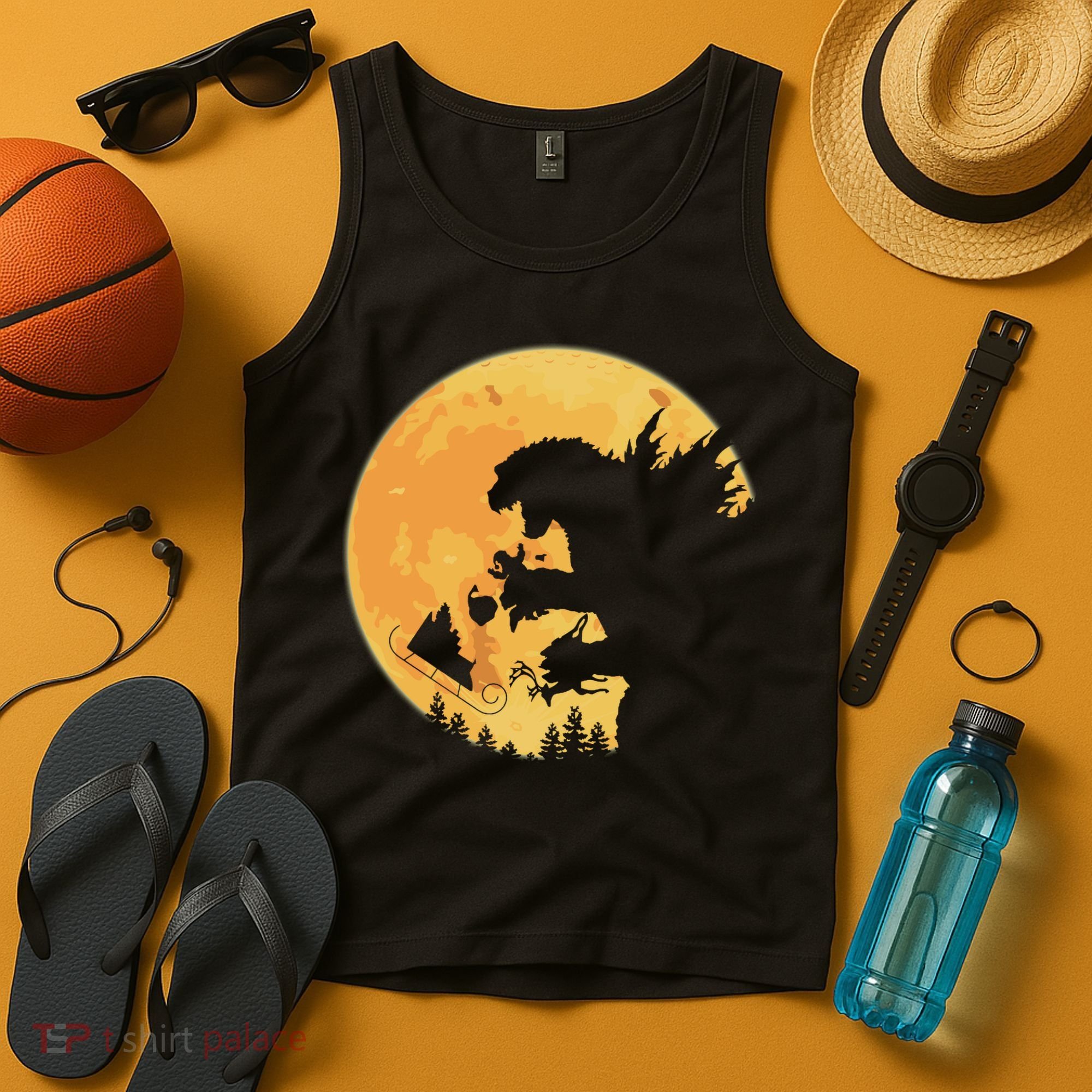 Oh No Santa Christmas Dinosaur Tank Top