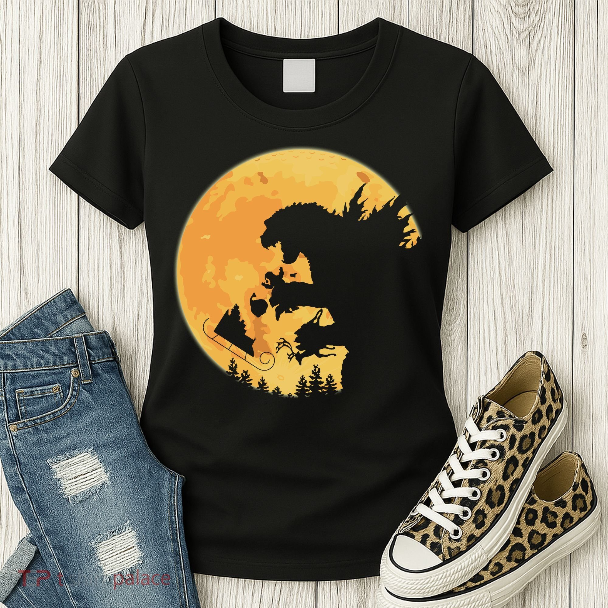 Oh No Santa Christmas Dinosaur Women's T-Shirt