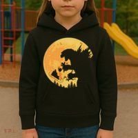 Oh No Santa Christmas Dinosaur Kids Hoodie thumb 3