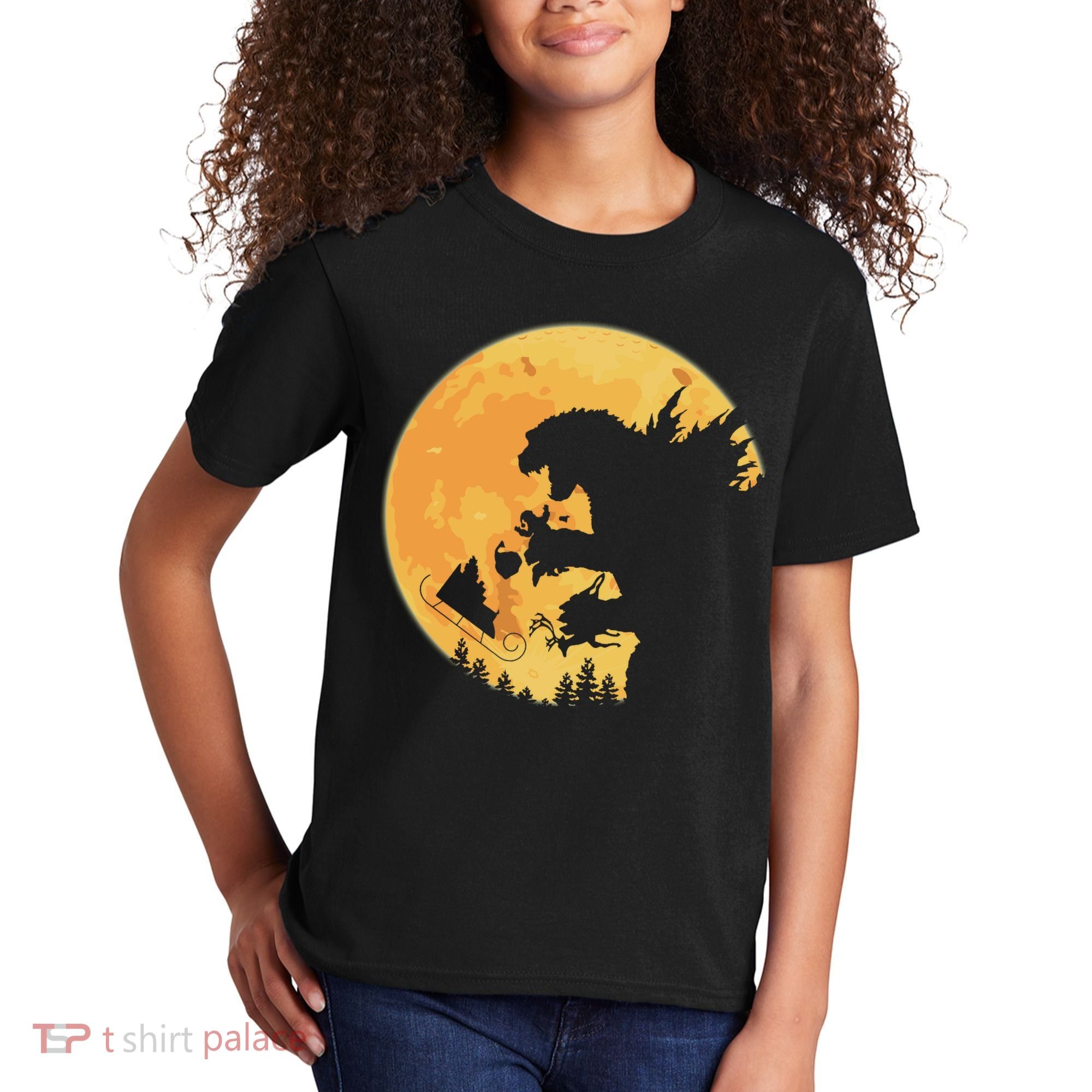 Oh No Santa Christmas Dinosaur Kids T-Shirt