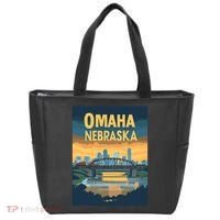 Omaha Nebraska Travel Poster Tote Bag thumb 0
