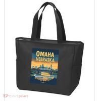 Omaha Nebraska Travel Poster Tote Bag thumb 3