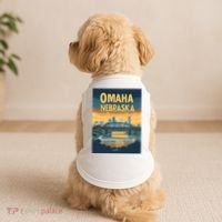 Omaha Nebraska Travel Poster Doggie Tank thumb 2