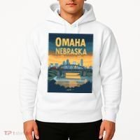 Omaha Nebraska Travel Poster Hoodie thumb 2