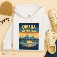 Omaha Nebraska Travel Poster Hoodie thumb 4