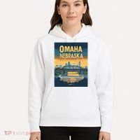 Omaha Nebraska Travel Poster Hoodie thumb 5