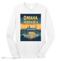 Omaha Nebraska Travel Poster Long Sleeve Shirt thumb 0