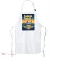 Omaha Nebraska Travel Poster Apron thumb 0