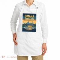 Omaha Nebraska Travel Poster Apron thumb 2