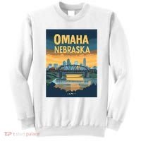 Omaha Nebraska Travel Poster Sweatshirt thumb 0
