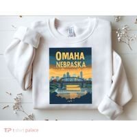 Omaha Nebraska Travel Poster Sweatshirt thumb 2