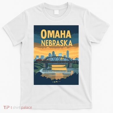 Omaha Nebraska Travel Poster T-Shirt