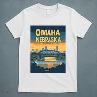 Omaha Nebraska Travel Poster T-Shirt thumb 5