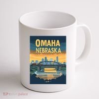 Omaha Nebraska Travel Poster Coffee Mug thumb 1