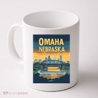 Omaha Nebraska Travel Poster Coffee Mug thumb 0
