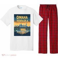 Omaha Nebraska Travel Poster Pajama Set thumb 0
