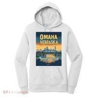 Omaha Nebraska Travel Poster Women's Hoodie thumb 0