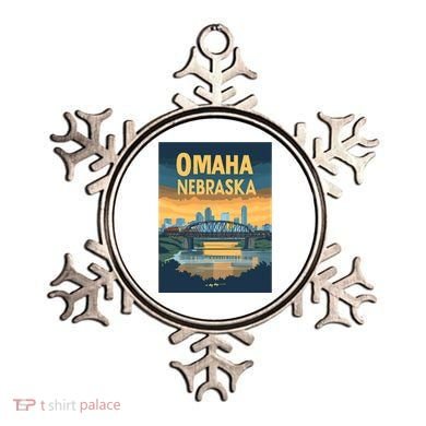 Omaha Nebraska Travel Poster Ornament