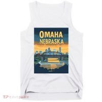 Omaha Nebraska Travel Poster Tank Top thumb 0