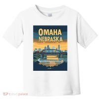 Omaha Nebraska Travel Poster Toddler T-Shirt thumb 0