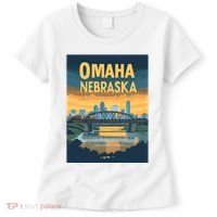 Omaha Nebraska Travel Poster Women's T-Shirt thumb 0