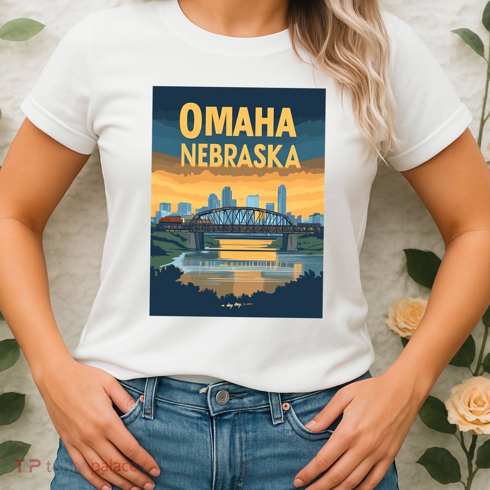 Omaha Nebraska Travel Poster Women's T-Shirt