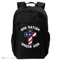 One Nation Under God Patriotic Christian Meaningful Gift Backpack thumb 0