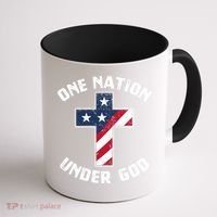 One Nation Under God Patriotic Christian Meaningful Gift Coffee Mug thumb 1