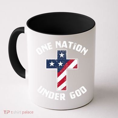 One Nation Under God Patriotic Christian Meaningful Gift Coffee Mug