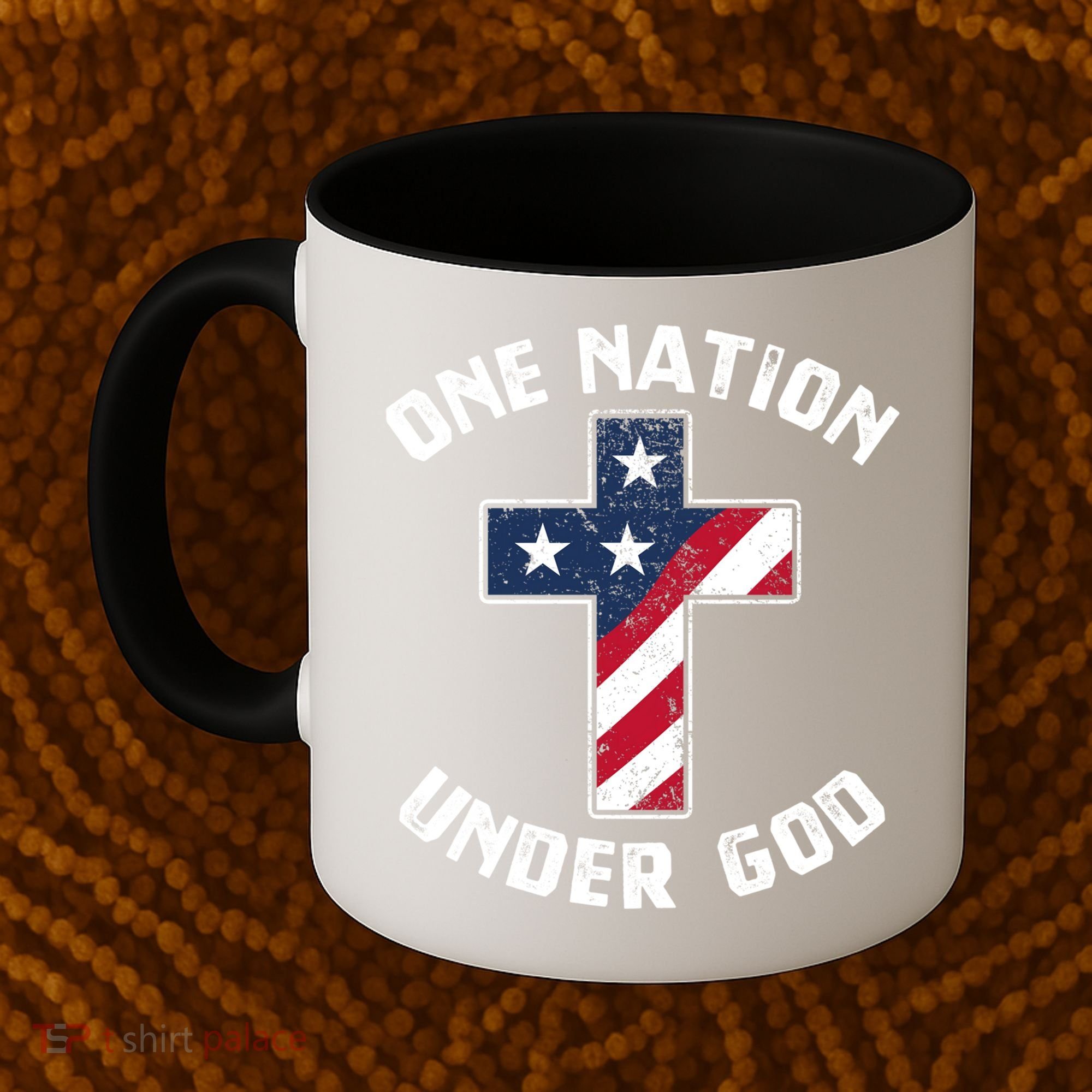 One Nation Under God Patriotic Christian Meaningful Gift Coffee Mug