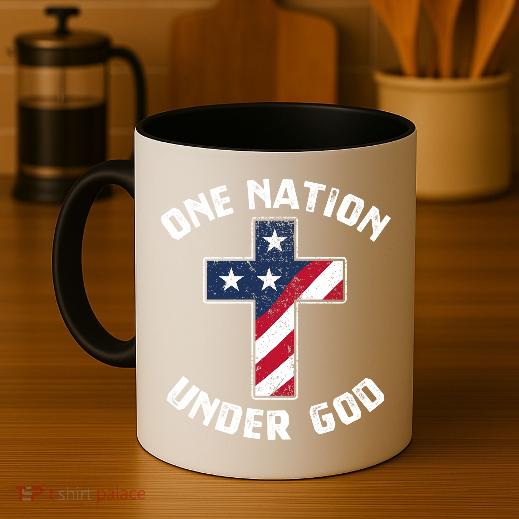 One Nation Under God Patriotic Christian Meaningful Gift Coffee Mug