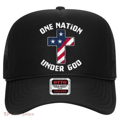 One Nation Under God Patriotic Christian Meaningful Gift Hat