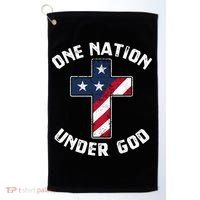 One Nation Under God Patriotic Christian Meaningful Gift Golf Towel thumb 0